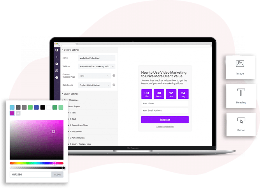Webinar Registration Form Layout